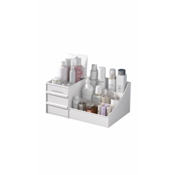 Plastic Cosmetic Multi-Compartment Storage Box for Small Items - Picture 1 of 6